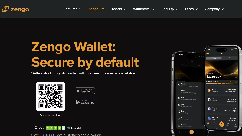 Zengo névtelen kriptotárca KYC nélkül.