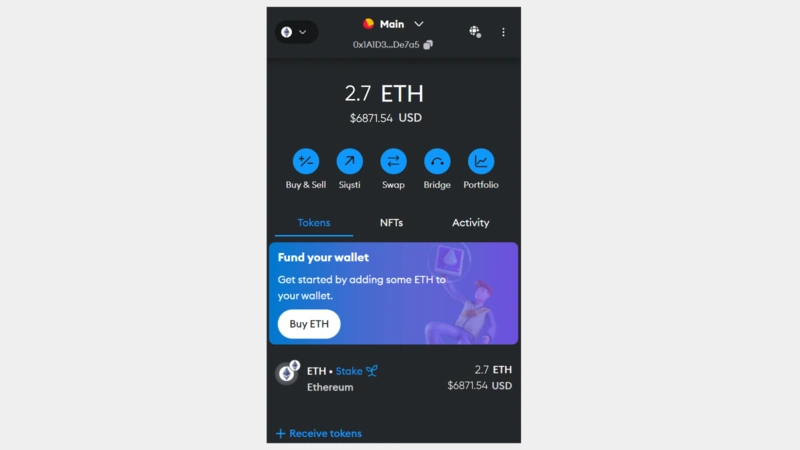 Metamask pénztárca1